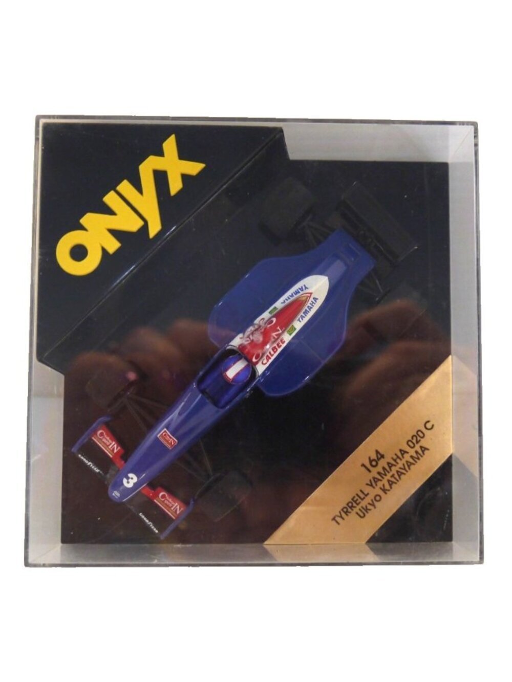 Onyx die cast model F1 race car #164 Tyrrell Yamaha 020C Katayama New Box Damage